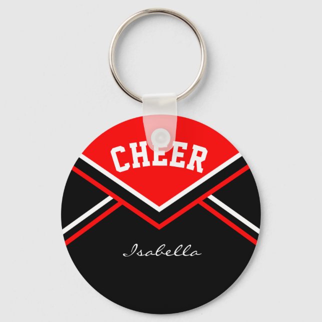 Cheerleader Outfit in Red Key Ring (Front)
