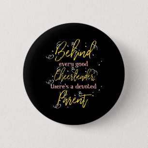 Cheerleader Parent Mum And Dad Design 6 Cm Round Badge