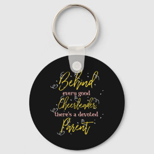 Cheerleader Parent Mum And Dad Design Key Ring