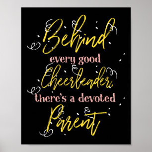 Cheerleader Parent Mum And Dad Design Poster