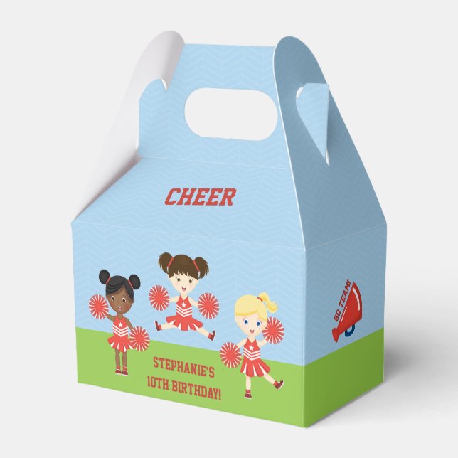 Cheerleader Party Favour Box (Front Side)