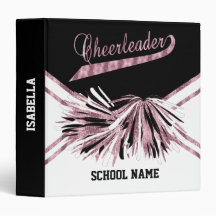 Cheerleader - Pink Glitter, Black and White
