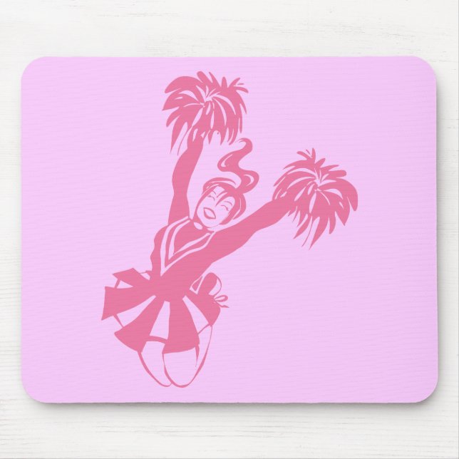 Cheerleader Pink Mouse Pad (Front)