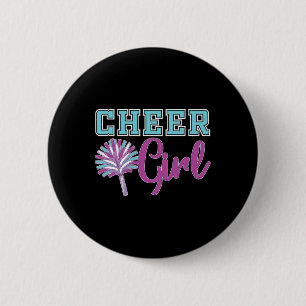 Cheerleader Practice Cheer Girl Women Cheering Che 6 Cm Round Badge