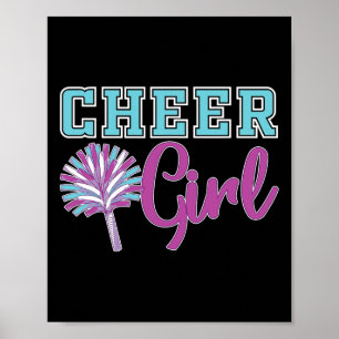 Cheerleader Practice Cheer Girl Women Cheering Che Poster