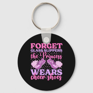 Cheerleader Princess Wears Cheer Shoes Cheerleadin Key Ring