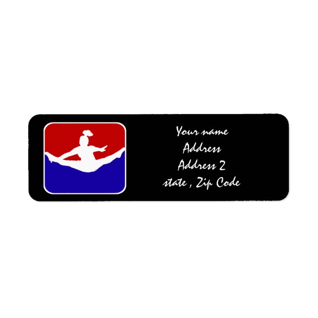 Cheerleader Return Address Label (Front)