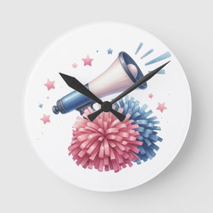Cheerleader round clock