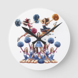 Cheerleader  round clock