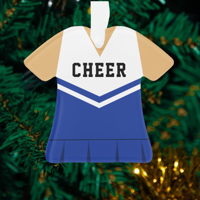 Cheerleader Royal Blue Ornament (Creator Uploaded)