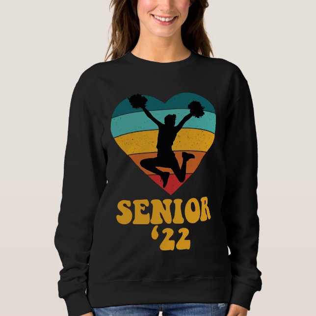 Cheerleader Senior Night Cheer Team Sweatshirt (Front)