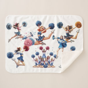 Cheerleader  sherpa blanket
