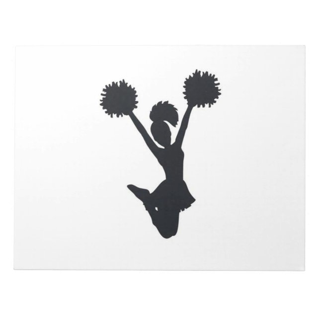 Cheerleader Silhouette Notepad (Front)