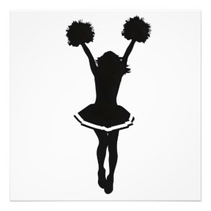 Cheerleader Silhouette  Photo Print