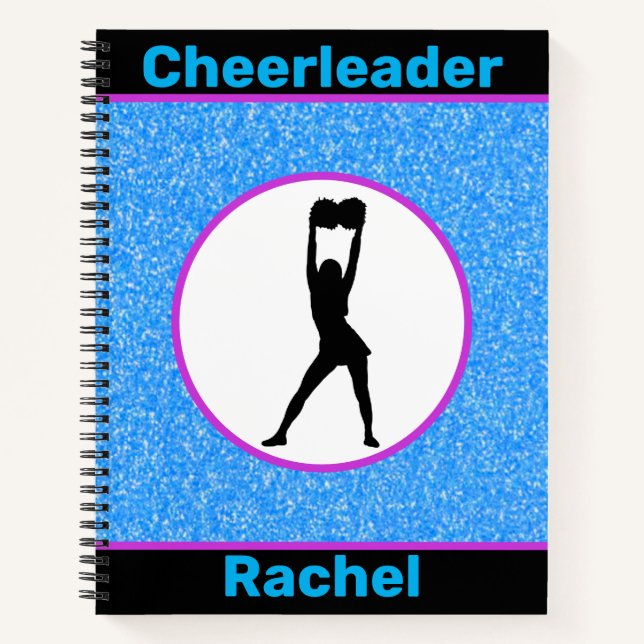 Cheerleader Sparkle Notebook (Front)