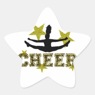 Cheerleader Star Sticker