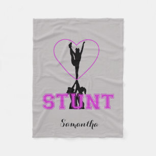 Cheerleader Stunt fleece blanket
