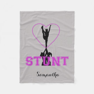 Cheerleader Stunt fleece blanket