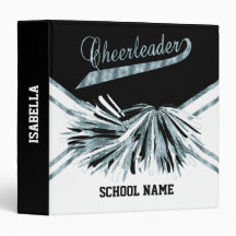 Cheerleader - Teal Glitter, Black and White