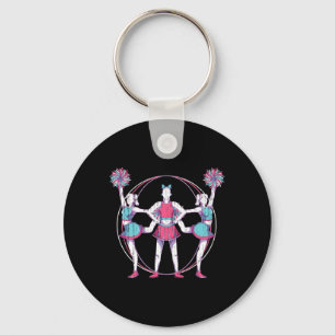 Cheerleader Team Cheer Practice Cheering Squad Che Key Ring
