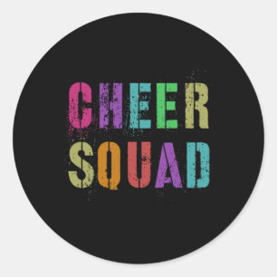 Cheerleader Team Cheer Squad Cheerleading Student Classic Round Sticker