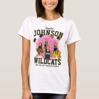 Cheerleader Team Custom Photo Retro Bootleg Blue