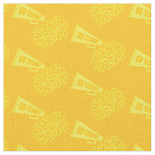 Cheerleader Team School Colours Yellow & Gold Fabric