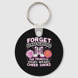 Cheerleader The Princess Wears Cheer Shoes Cheerle Key Ring