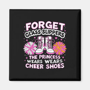 Cheerleader The Princess Wears Cheer Shoes Cheerle Magnet
