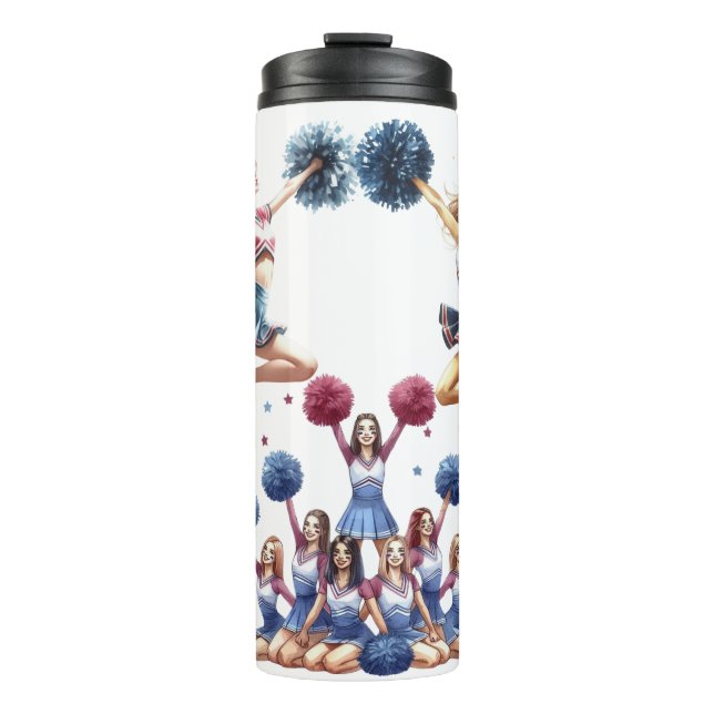 Cheerleader  thermal tumbler (Front)
