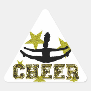 Cheerleader Triangle Sticker