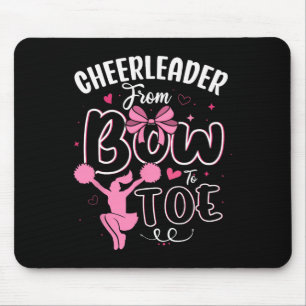 Cheerleader Tumbling Routine Shirt Funny Cheerlead Mouse Pad