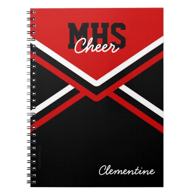 Cheerleader Uniform School Notebook (Front)