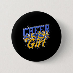 Cheerleader Women Cheer Practice Girls Cheering Ch 6 Cm Round Badge