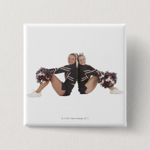 Cheerleaders 15 Cm Square Badge