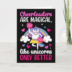 Cheerleaders Are Magical Cheerleading Cheer Cheerl Card