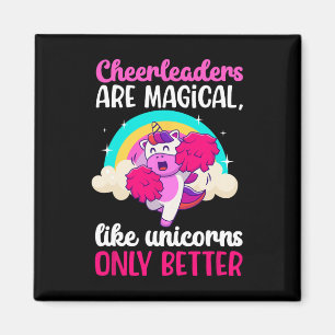Cheerleaders Are Magical Cheerleading Cheer Cheerl Magnet