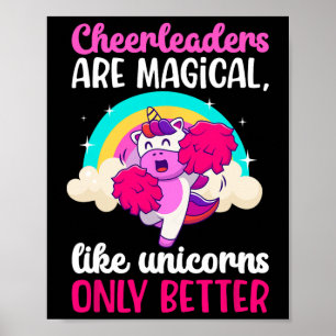 Cheerleaders Are Magical Cheerleading Cheer Cheerl Poster