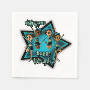Cheerleaders Birthday Napkin