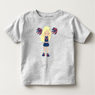 Cheerleaders, Cheerleading, Cute Girl, Blonde Hair Toddler T-Shirt