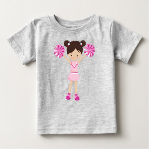 Cheerleaders, Cheerleading, Cute Girl, Brown Hair Baby T-Shirt