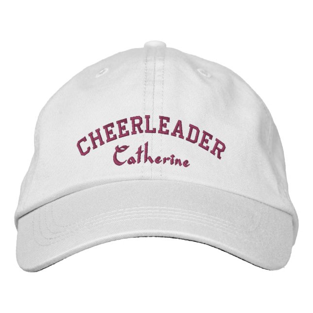Cheerleader's Custom Embroidered Ball Cap (Front)