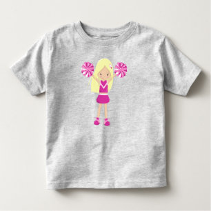 Cheerleaders, Cute Girl, Blonde Hair, Cheerleading Toddler T-Shirt