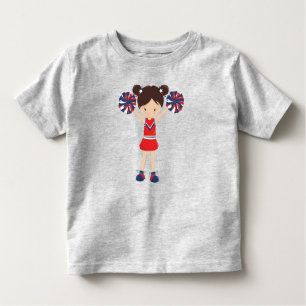 Cheerleaders, Cute Girl, Brown Hair, Cheerleading Toddler T-Shirt