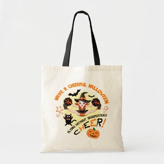 Cheerleader's Halloween Tote Bag (Front)