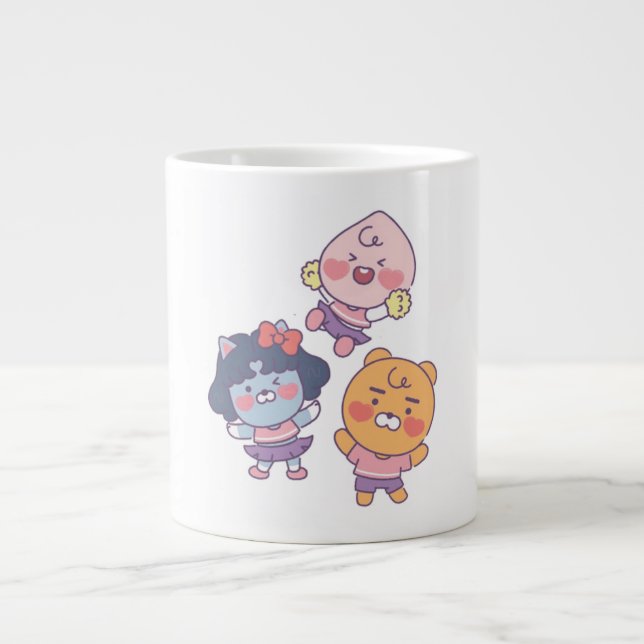 Cheerleaders Large Coffee Mug (Front)