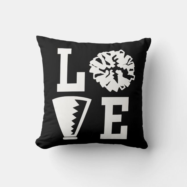 Cheerleaders Love, Black Cheer Cushion (Front)