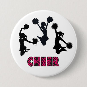 CHEERLEADING 7.5 CM ROUND BADGE