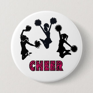 CHEERLEADING 7.5 CM ROUND BADGE