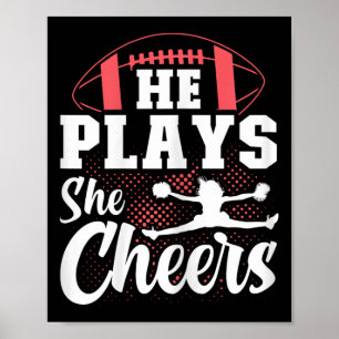 Cheerleading And Footll Mum Of Both Footll Cheer M Poster